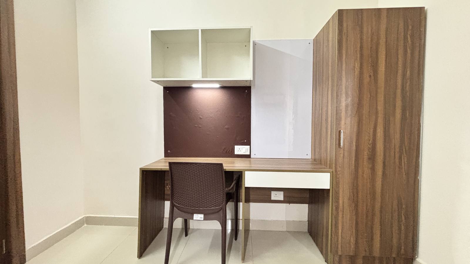 Study desk with wardrobe